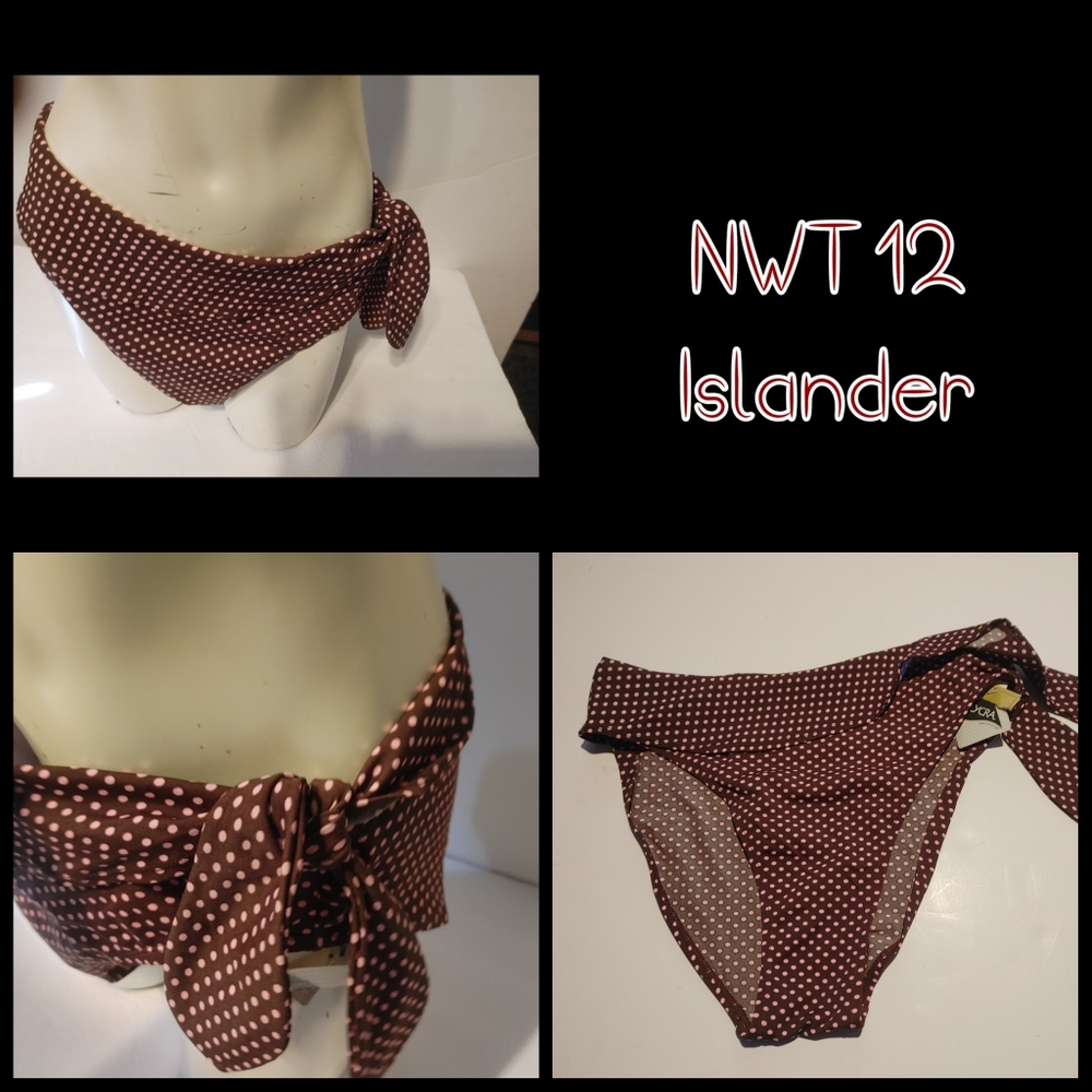 New polka dot swim bottoms